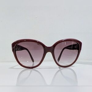 Chloe Red Oversized Cat-Eye Sunglasses